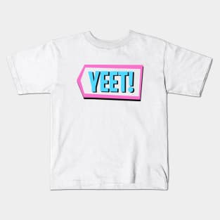 Yeet Pink Blue Kids T-Shirt